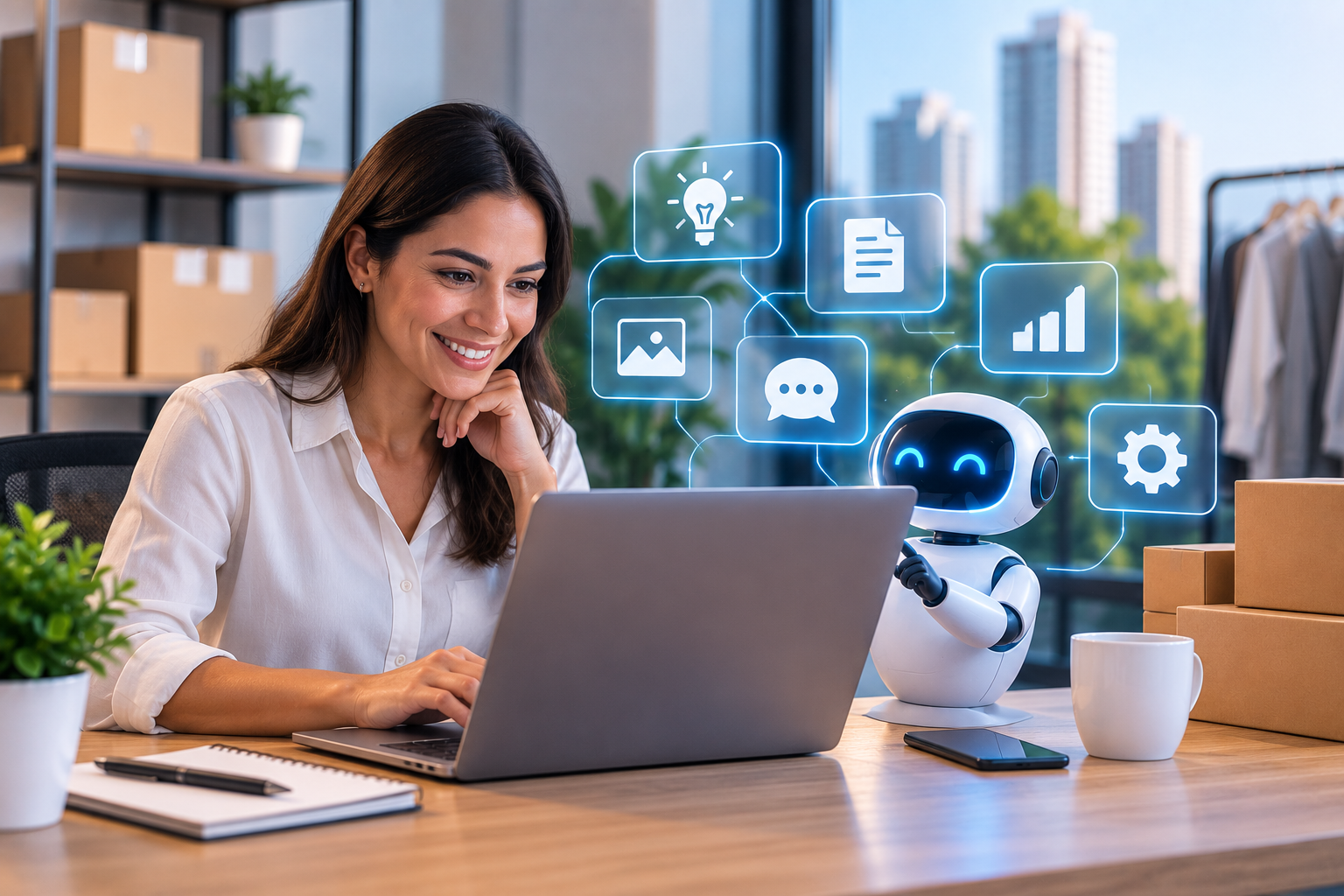 Cómo puede usar inteligencia artificial una empresa pequeña