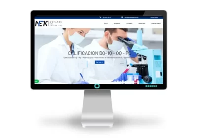 Página web Novatek del Caribe