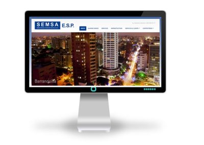 Página web Semsa E.S.P.